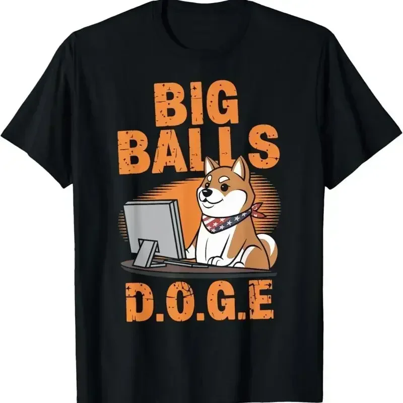 Фото Забавная футболка Big Balls D O G E DOGE №1