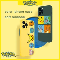pokemon pikachu cute hot phone case for iphone 11 12 pro max 8 plus xs xr xs max 13 pro 7 8 6s cute cartoon silicone case gift