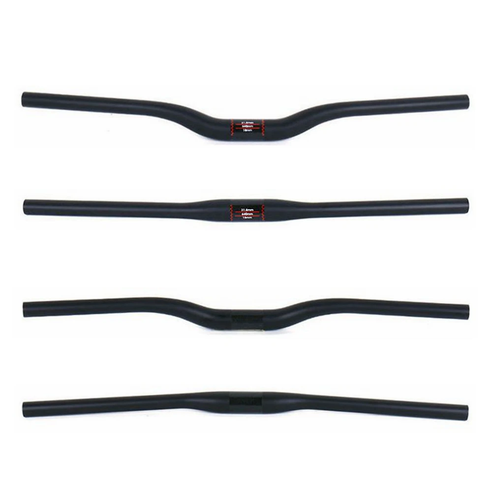 

No Logo T800 Carbon Fiber Handlebar Mountain Bicycle MTB Bike Flat / Rise Handlebar For Stem Diameter 31.8mm Matte Black