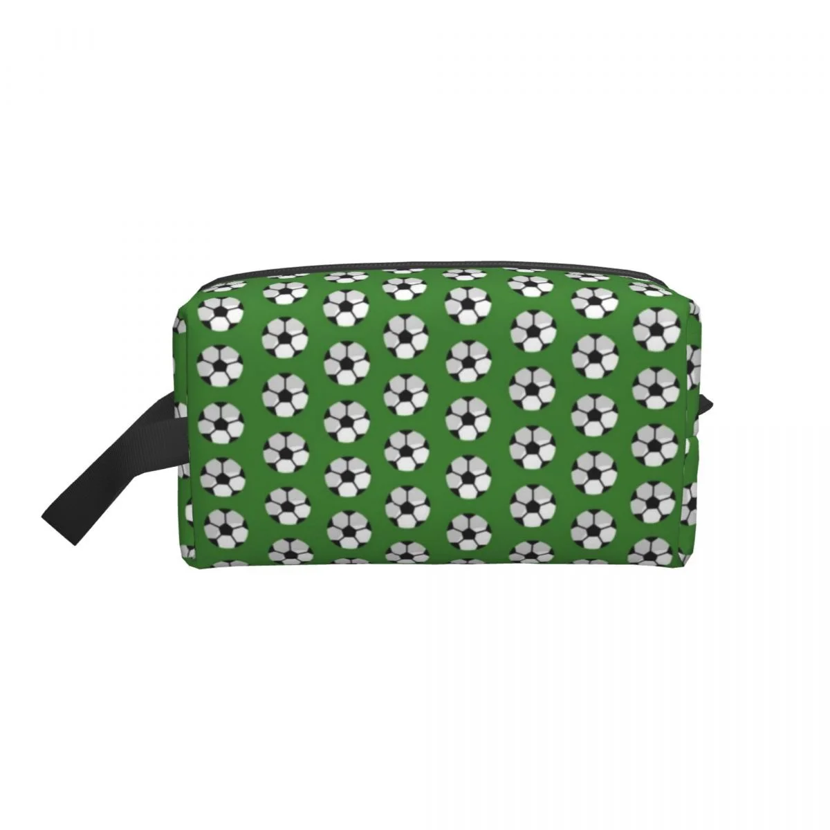

Soccer Ball Pattern Travel Cosmetic Bag Waterproof Toiletry Brush Storage Multi-Function Makeup Carry Case with Zipper