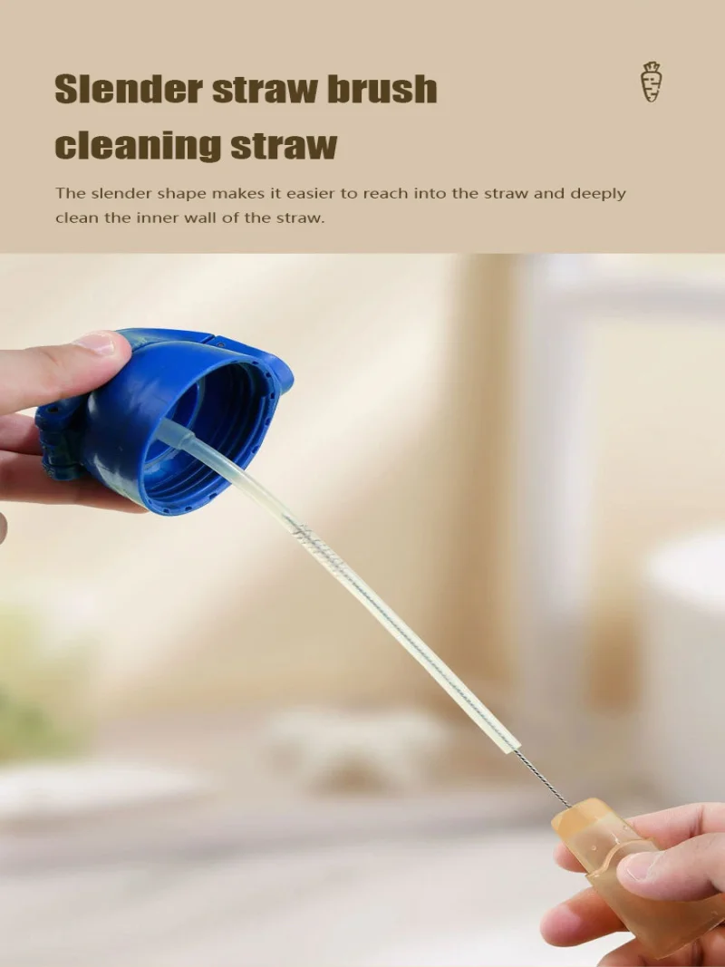 Щетка AllinOne Cup Brush с длинной ручкой для очистки моркови зернистых пазов и соломинок