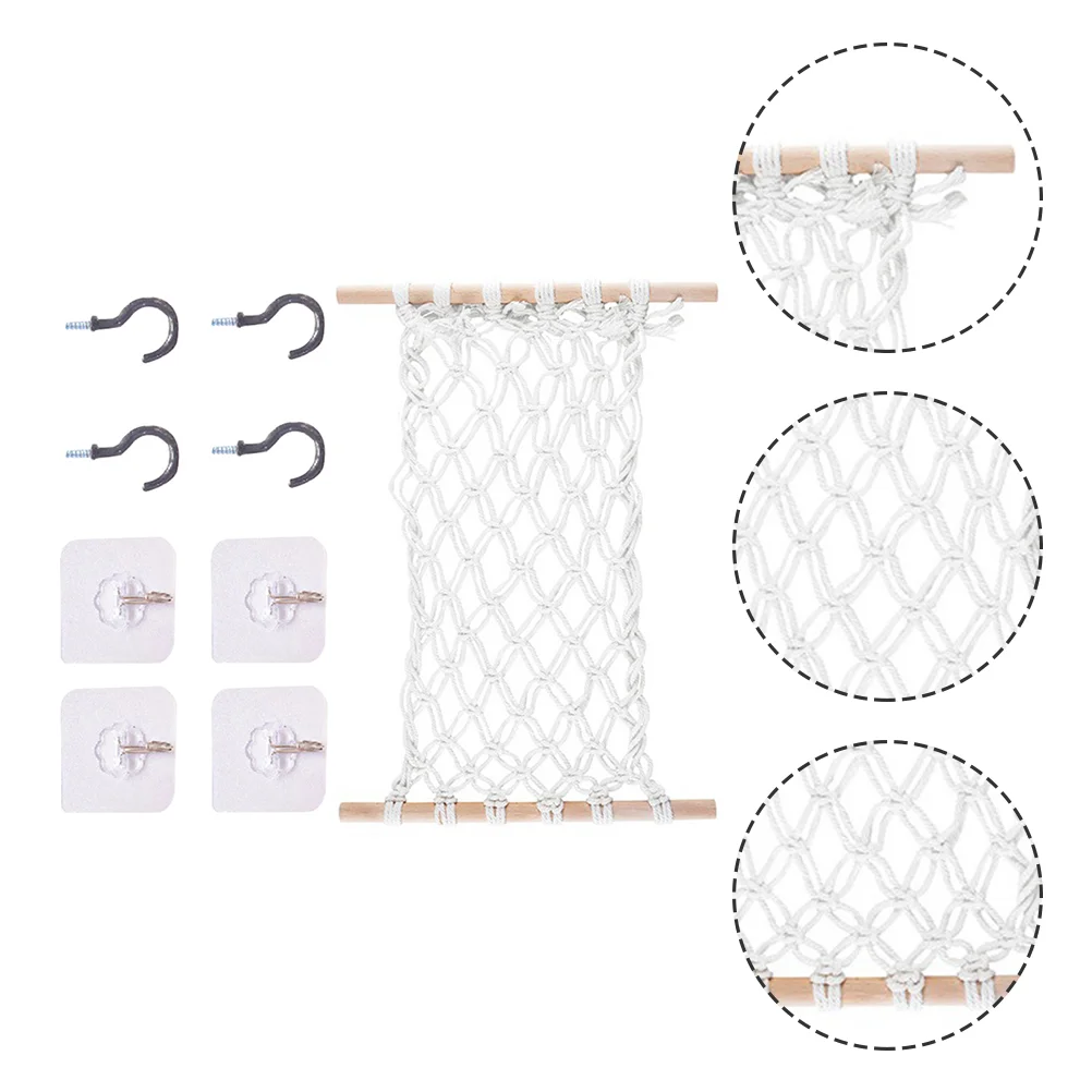 

Macrame Hanging Under Cabinet Fruit Vegetable Organizer Hammock for Kitchen