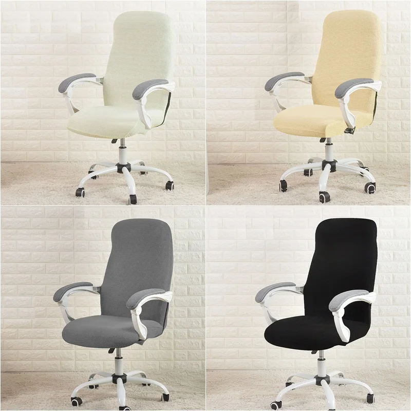

Office Desk Chair Cover Water Resistant Jacquard Study Computer Chair Covers Elastic Spandex Funda Silla Escritorio Slipcovers
