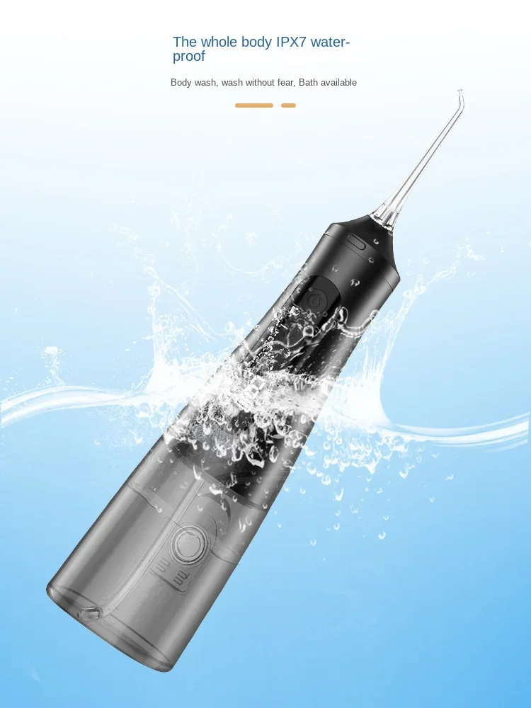 Мощный ирригатор для полости рта с аккумулятором беспроводной и портативный