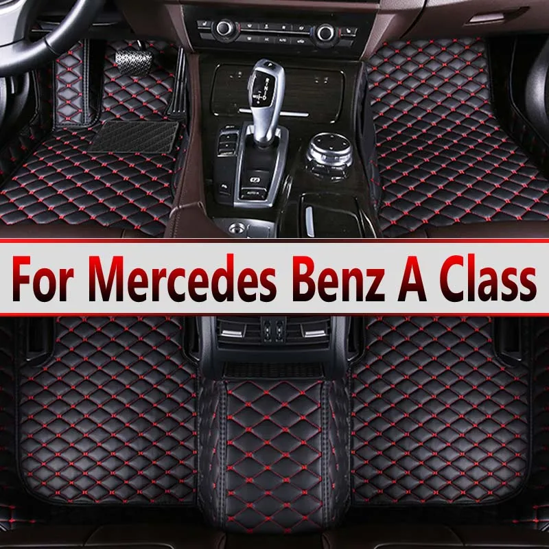 

Автомобильные коврики для Mercedes Benz A Class W176 2013 ~ 2018, автомобильный коврик для защиты от грязи, водонепроницаемые коврики, автомобильные аксессуары для интерьера