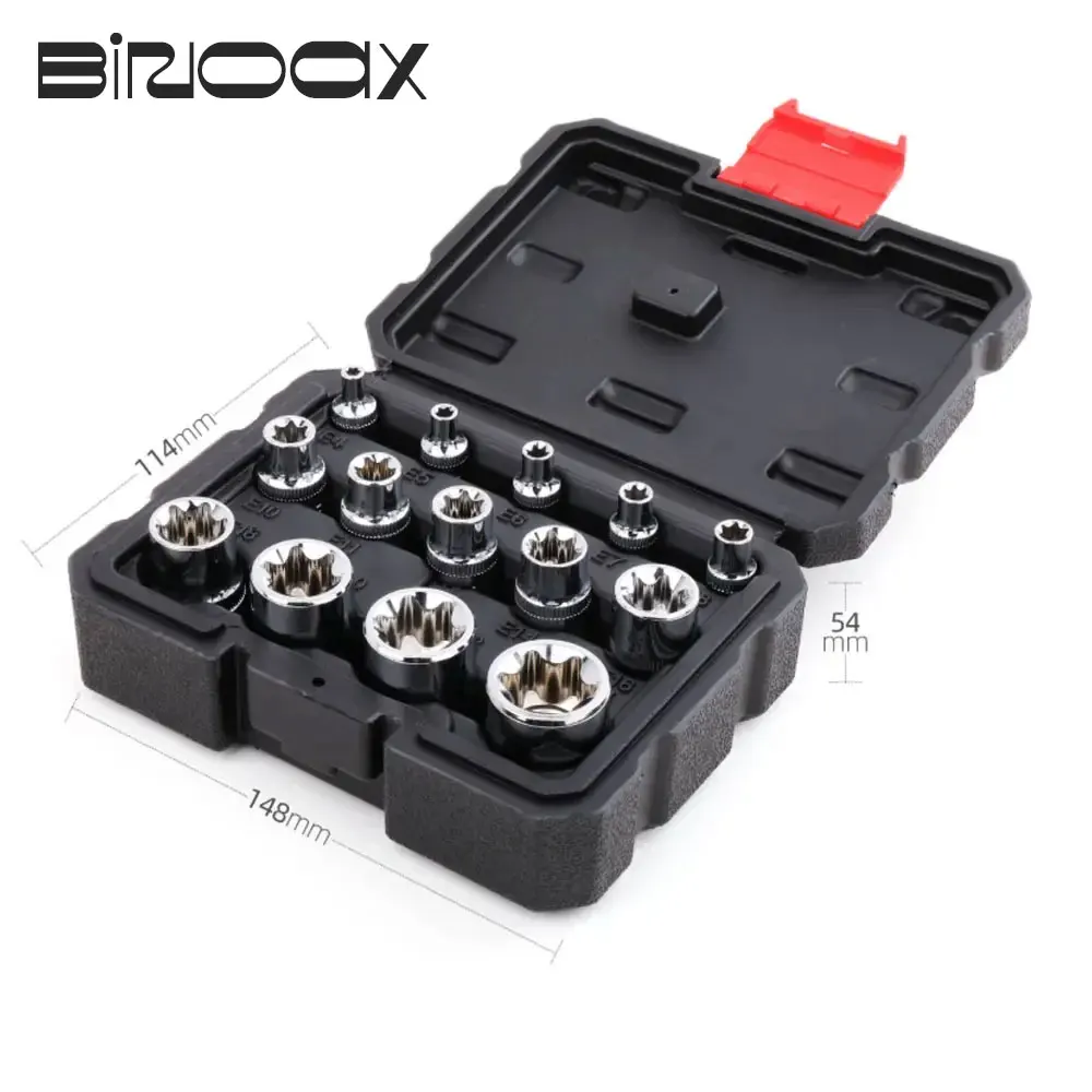 14 шт. Женский стандартный набор гнезд E4-E24 для крутящего момента 1/4 дюйма Dr. 3/8 1/2