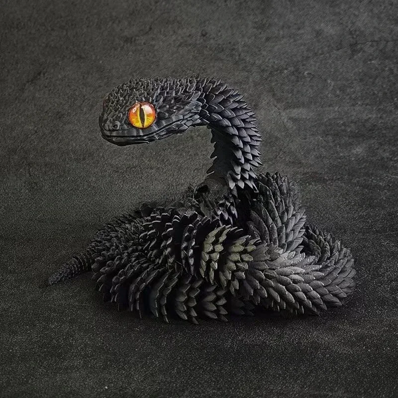 

3D-печатная вращающаяся змея из пластика