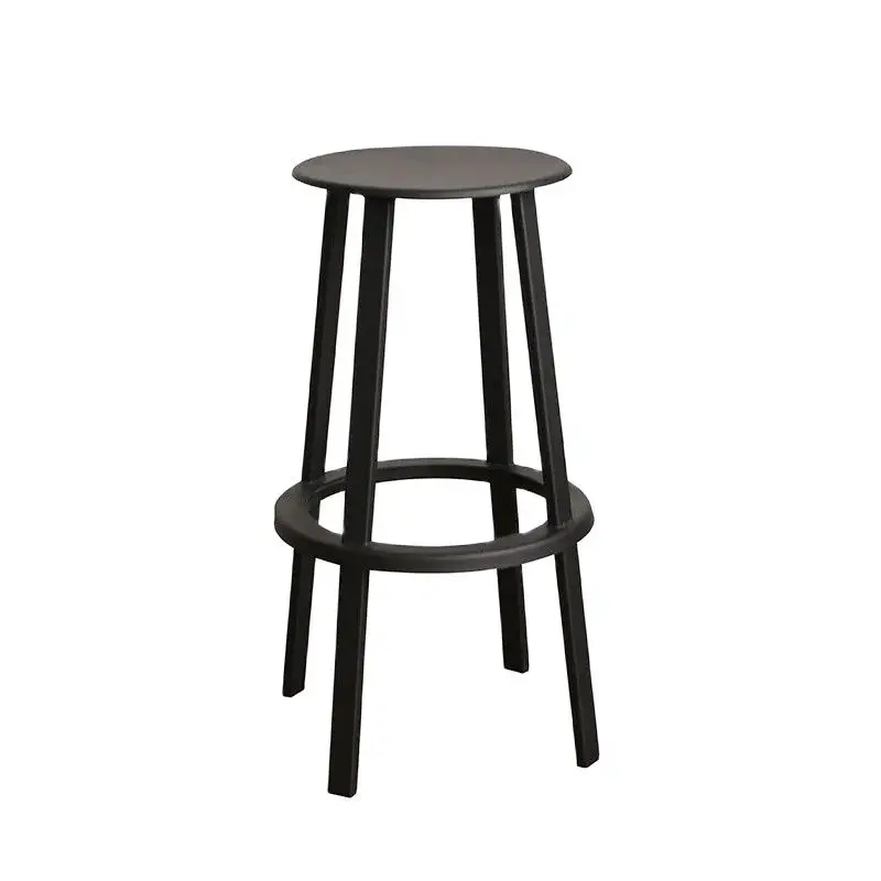 Датские поворотные барные стулья скандинавские простые металлические для