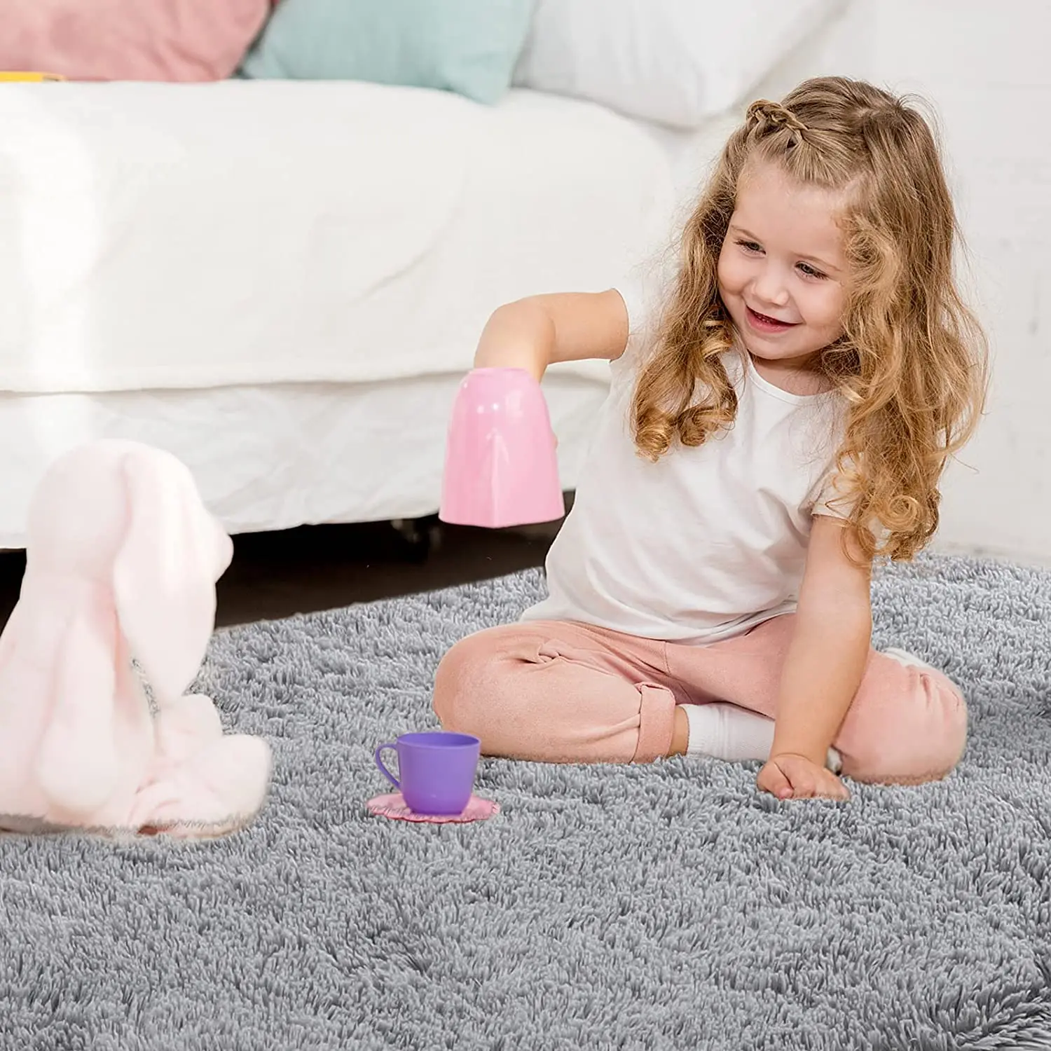 Мягкие пушистые коврики для гостиной большой плюшевый коврик девочек детей