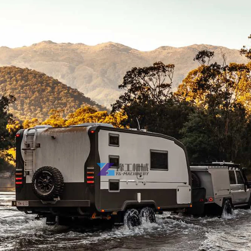 

Australia Lightweight Offroad Caravan Rv Camper Trailer with Steel Chassis Composite RV Hybrid RV with Shower and Toilet