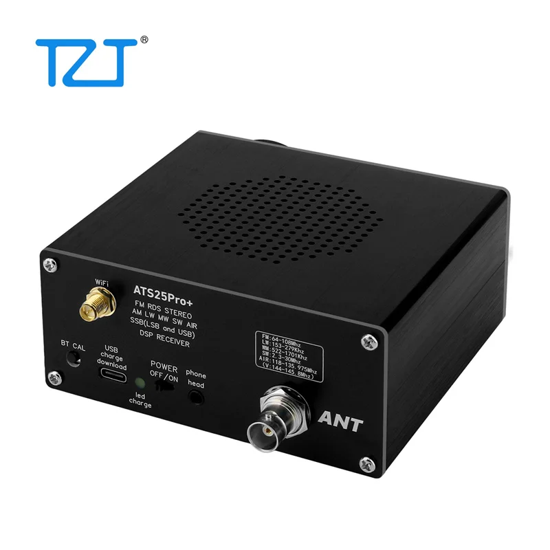 Приемник TZT HAMGEEK ATS25 Pro + FM SW SSB MW LW AIR SDR авиационный ресивер с поддержкой Bluetooth Wi-Fi