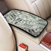 car center console cover usa money dollars automobile armrest cover protector car decor accessories