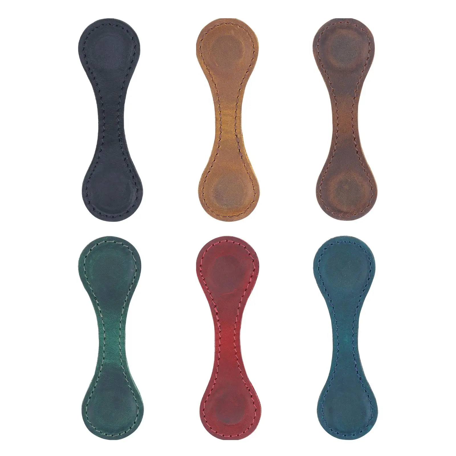 

Кожаная адсорбируемая Закладка, блокнот, планер, зажим для страниц, книга, маркер, Портативный многоцветный двусторонний для студентов