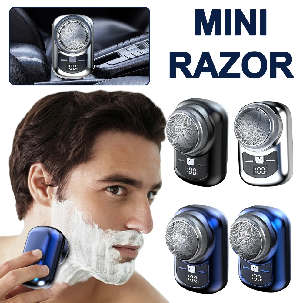 For Men Pocket Size Portable Travel Car Home Razor Rechargeable Cordless Shave Face Beard Razor Hot Sale