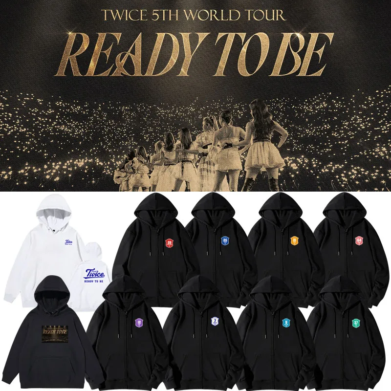 

New Korean Fashion K Pop Kpop Twice READY TO BE Hoodie Sweatshirts Pulovers Women/men Harajuku Streetwear Oversized Hoody Tops