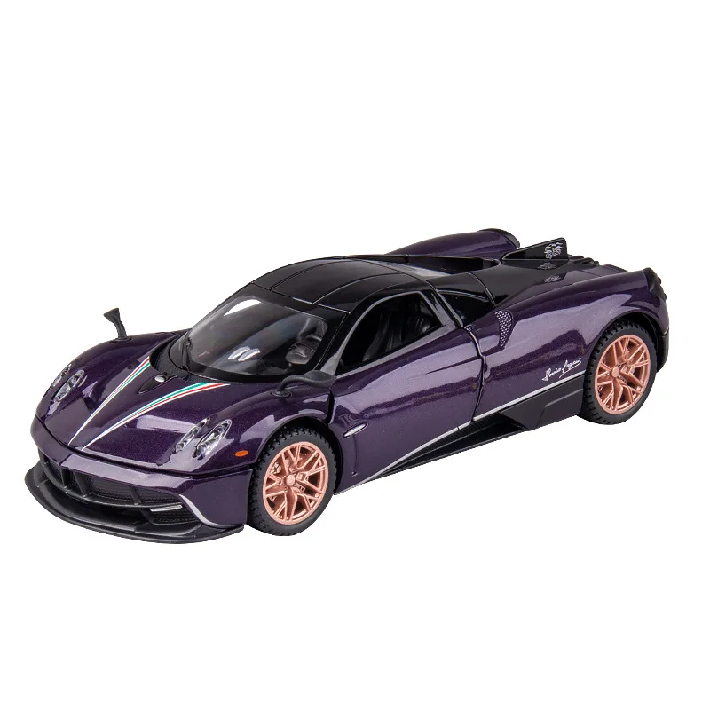 Фото 1:32 Pagani Huayra Dinastia Модель гоночного автомобиля из сплава, литые металлические игрушки, модель спортивного автомобиля, высокий симулятор, детск... №2