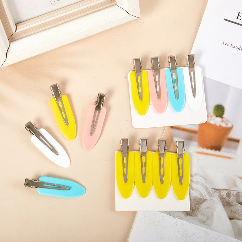 

4 шт., бесшовные заколки для волос без изгибов