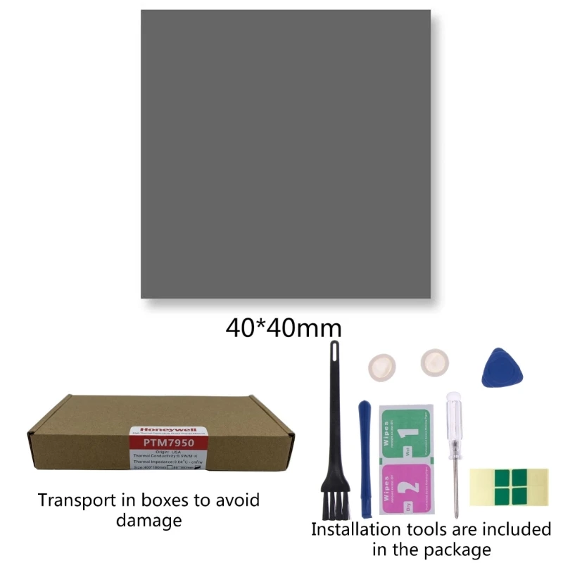 

PTM7950 Thermal Silicone Grease Pad,Notebook Computer CPU GPU Phase-change Heat Conduction Silicone Paste Gasket