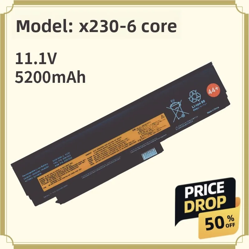 Фото В наличии: Аккумулятор для ноутбуков Lenovo ThinkPad X230, X220i, X230i, X220s, X220 (45N1024) №1