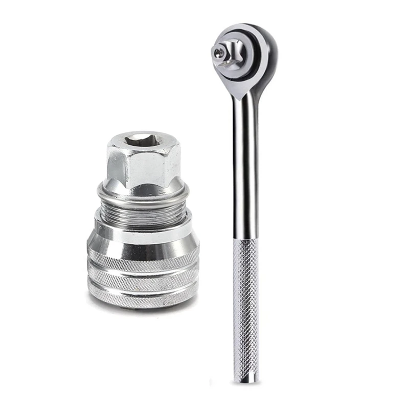 

2Pcs Universal Socket Magic Wrench 3/8In Drive 10-19 Mm Adjustable Torque Ratchet Socket Adapter With 3/8 Ratchet Wrench