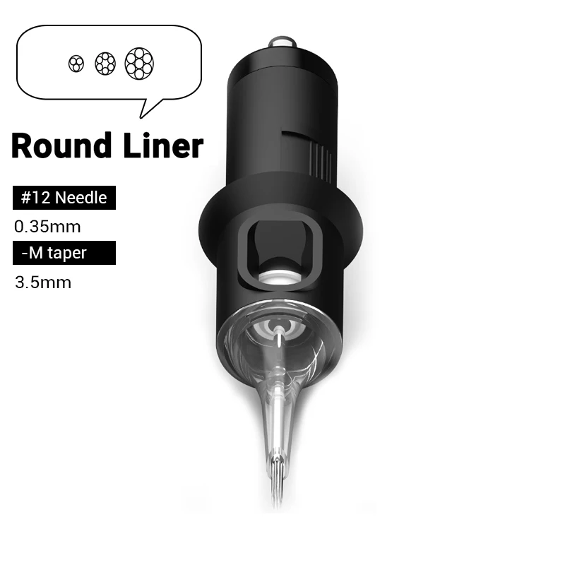 

20pcs STIGMA Tattoo Needle Revolution Cartridge Round Liner 10/12 (0.30/0.35mm Needle)1003RL1207RL for Rotary Tattoo Machine Pen