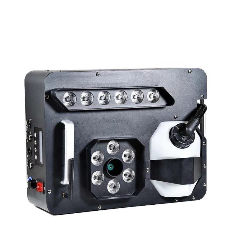 

New Model 1500W 4 in 1 LED Fog Machine has Stop Immediately Function with DMX+Wireless Remote for Party