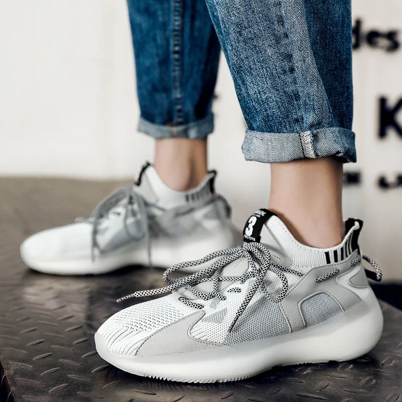 

Мужская спортивная обувь, Новинка весна-осень 2023, сетчатые дышащие повседневные мужские кроссовки для бега, модные туфли для отца