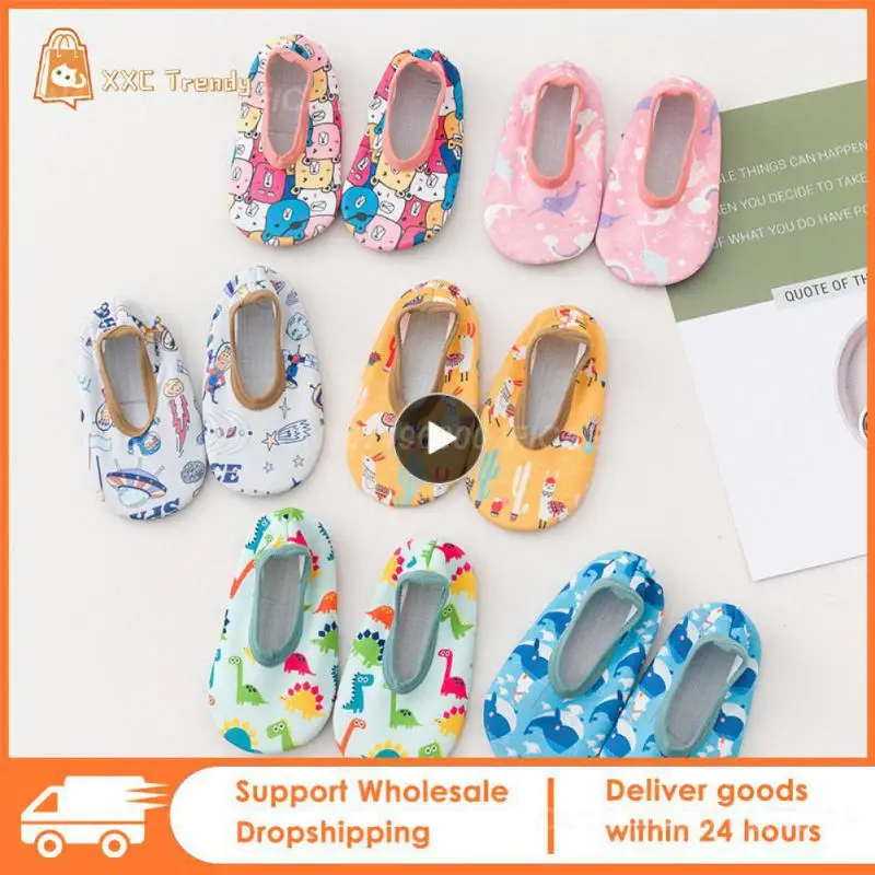 

Anti-shock Baby Anti-slip Socks Soft Floor Socks Pure Cotton Elastic Strap Kids Cotton Socks Baby Accessories Anti-cold 1 Pair