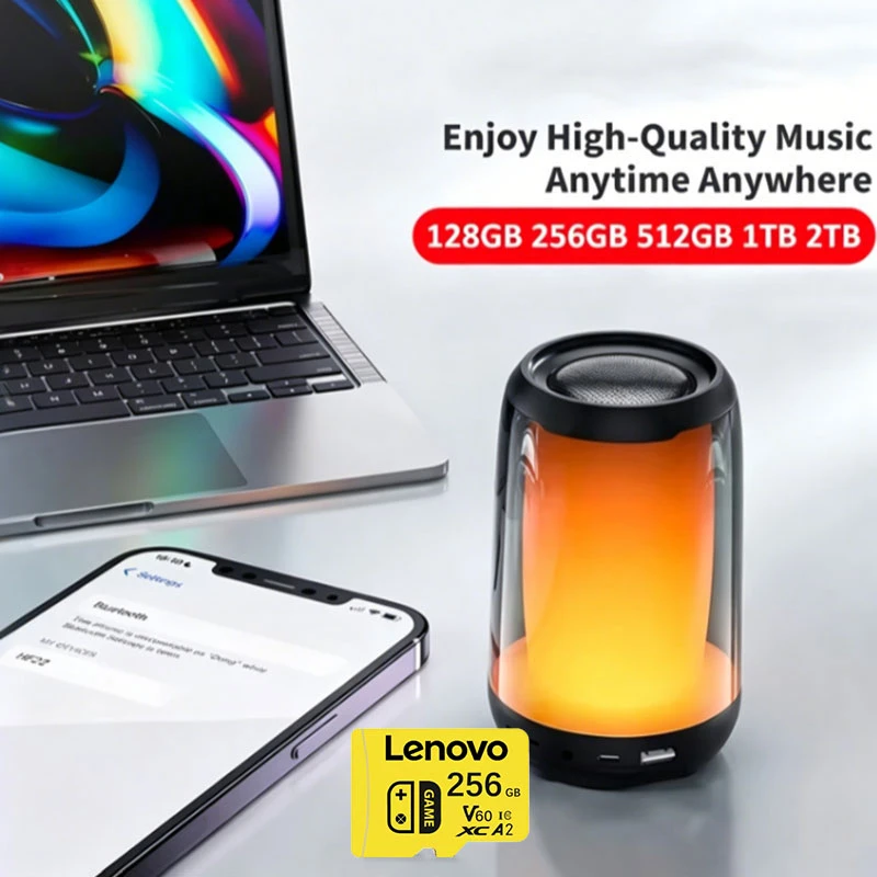 Фото Оригинальная карта памяти Lenovo Micro TF SD большой емкости 64 ГБ/128 ГБ U3 4K для телефона, камеры, планшета, ПК, Nintendo Switch, 256 ГБ/512 ГБ №4