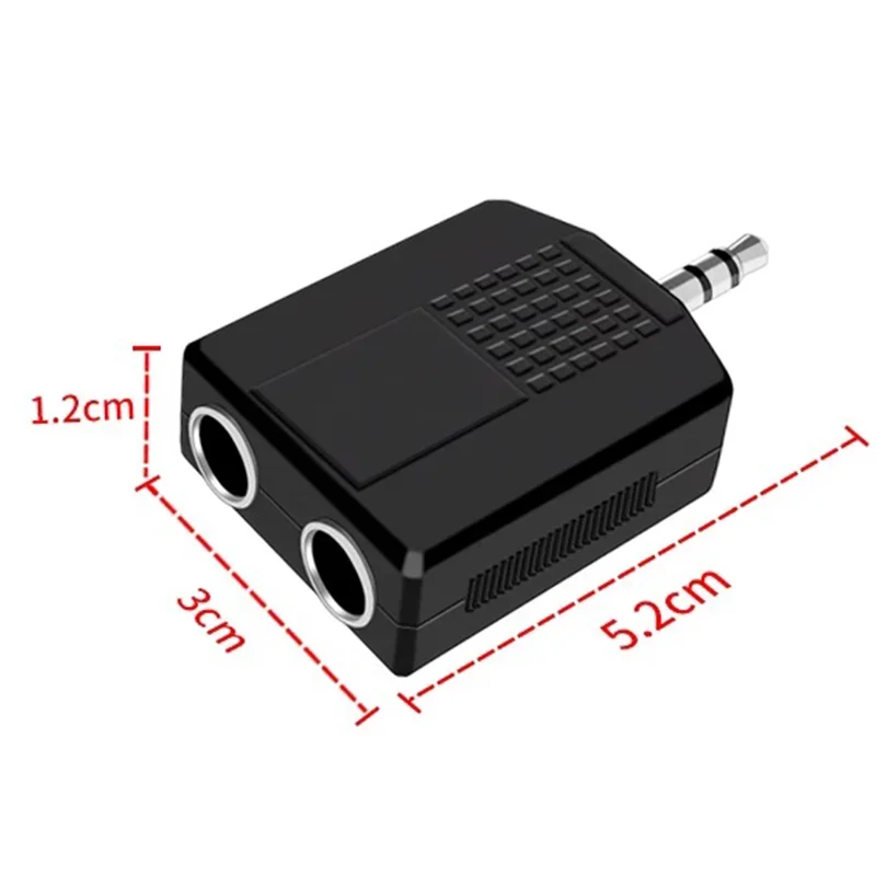 5/20 шт. 2 в 1 аудио-адаптер Y-разветвитель 3 5 мм штекер на 2x6 35 гнездовые адаптеры один