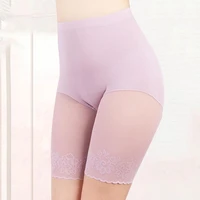 women safety shorts%c2%a0see through%c2%a0patchwork%c2%a0anti curling%c2%a0solid color plus size safety pants%c2%a0intimacy clothes%c2%a0