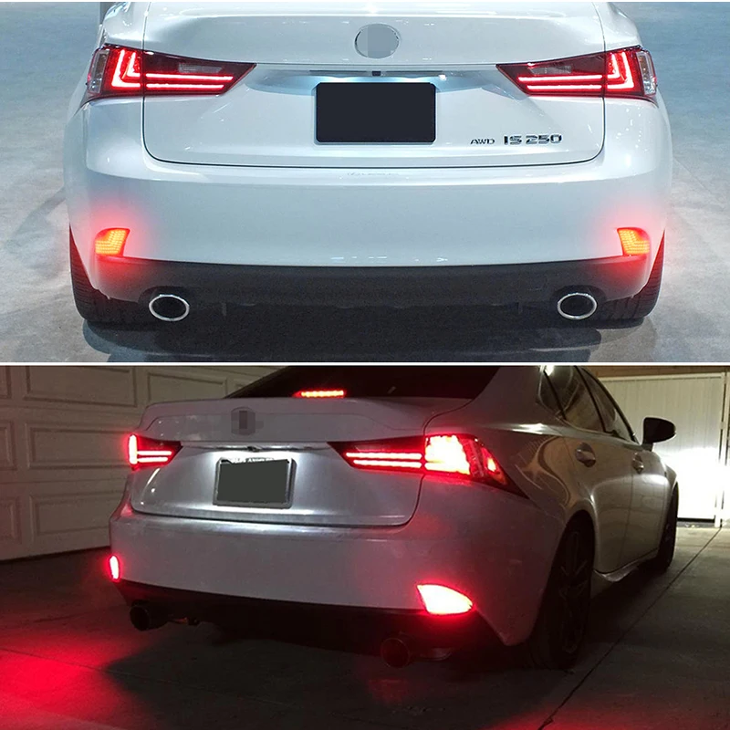 Красный цвет задний бампер отражатель заднего бампера стоп-сигналы с сигналом