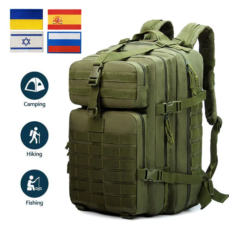 

30L/50L Tactical Backpack MOLLE 3P Tactical Pack Travel Bag Bag Waterproof Rucksacks Army Outdoor Camping Trekking Hunting Bag