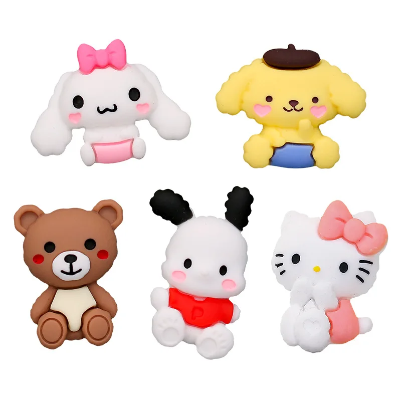 

DIY Cinnamoroll Kt Cat Melody Pendant Water Cup Sticker Mobile Phone Children's Toy Girl Birthday Toys Resin Accessories Gift