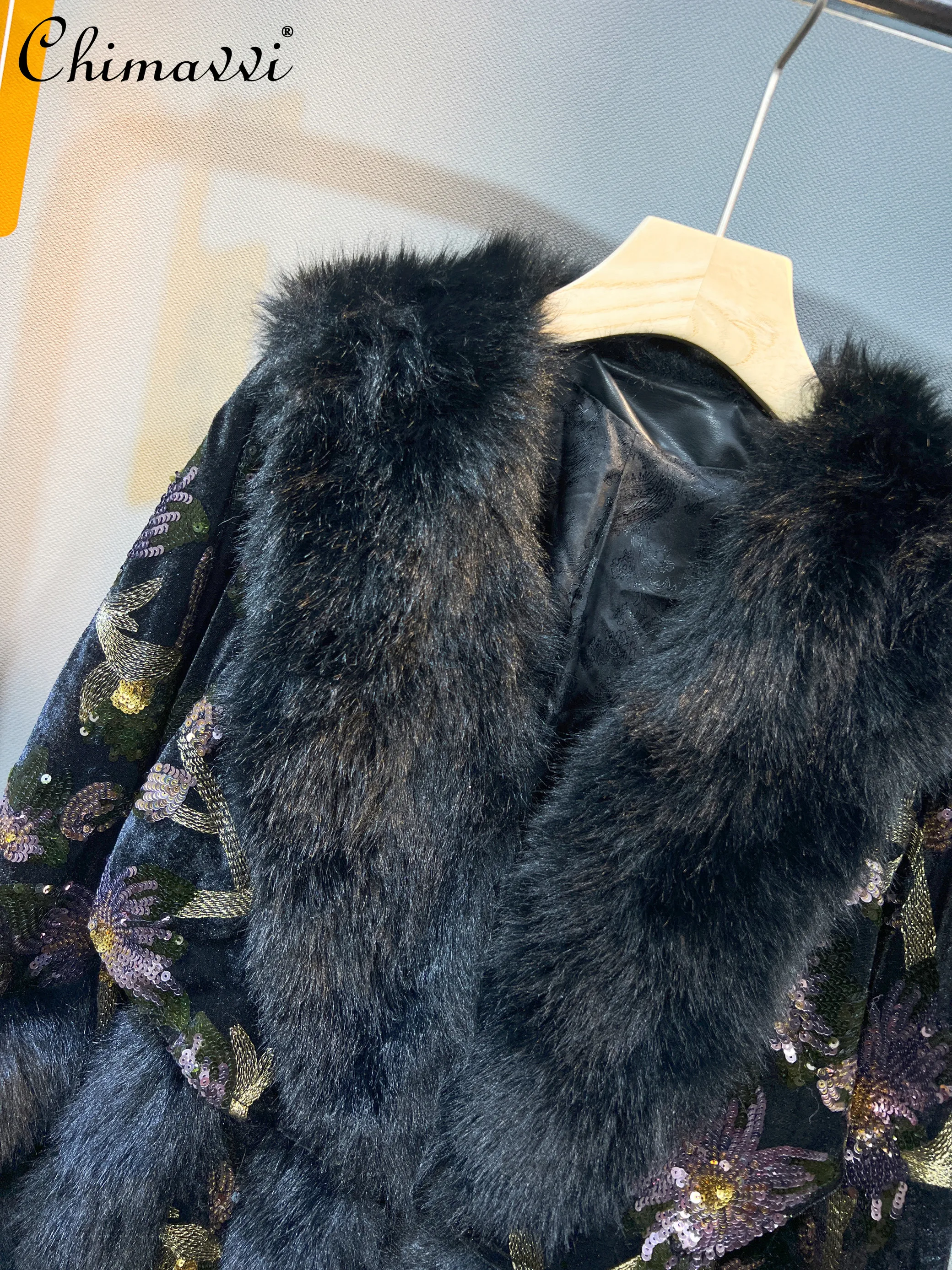 Высококачественная куртка с блестками для тяжелой промышленности зимняя одежда