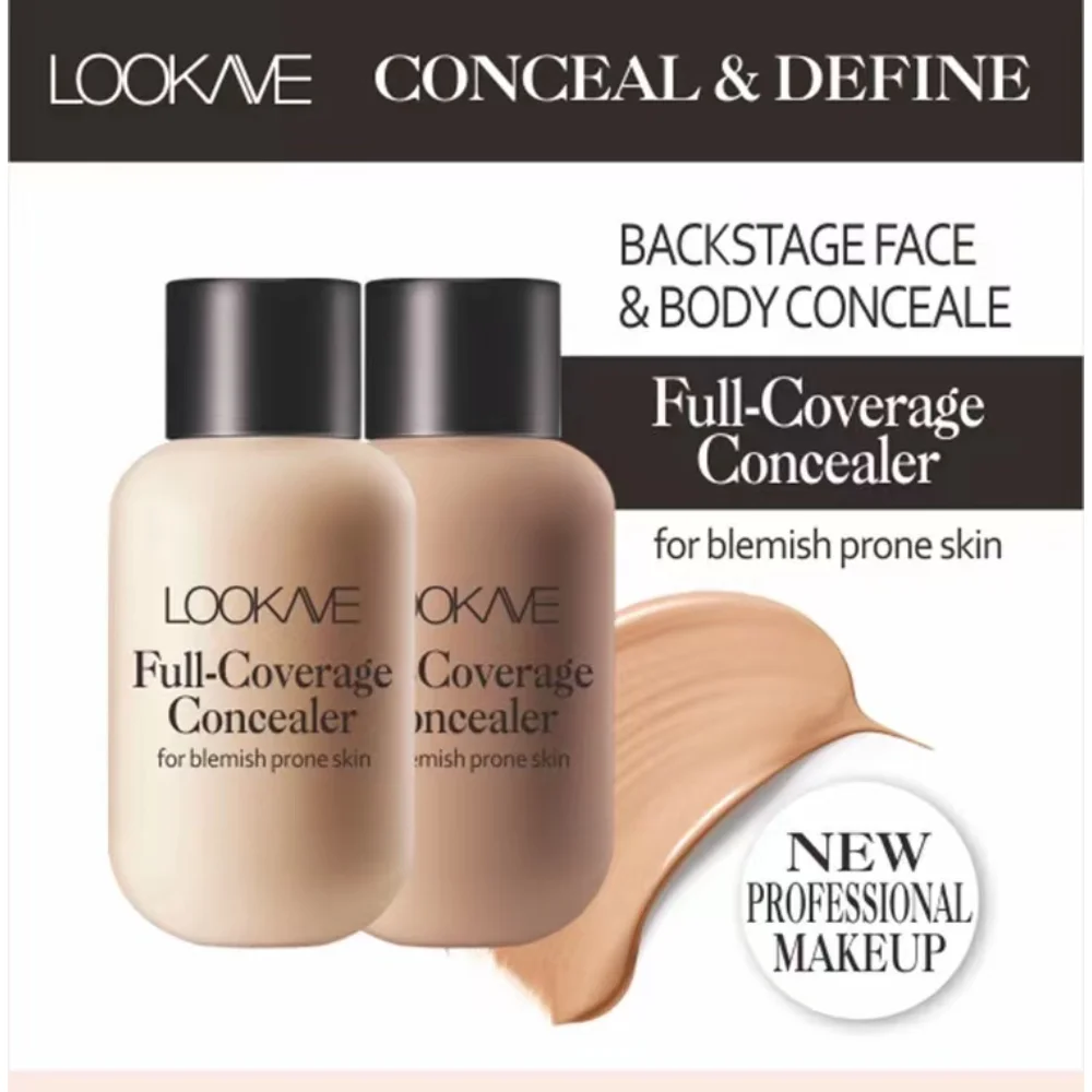 

Waterproof Liquid Concealer Matte Full High Coverage Acne Scars Dark Circles Foundation Whitening Long-Lasting Makeup Cosmetics