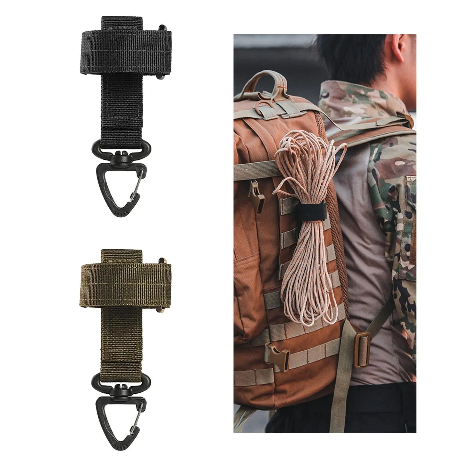 

2x Strap Grabber Camping Climbing Rope Hanger Keys Anti-lost