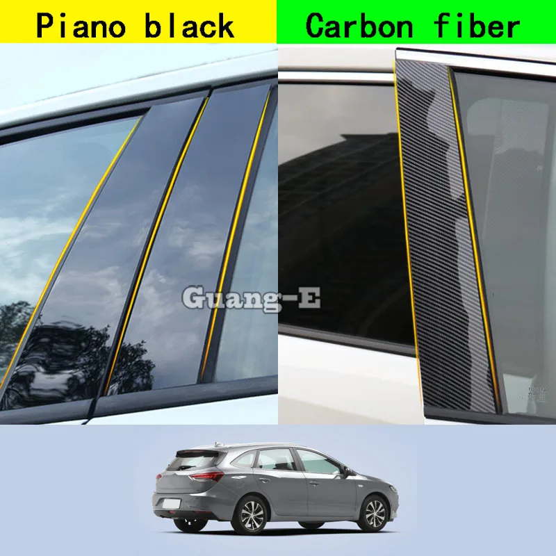 

For Buick Excelle GX 2018 2019 2020 2021 2022 Car PC Material Pillar Post Cover Door Trim Window Molding Sticker Plate
