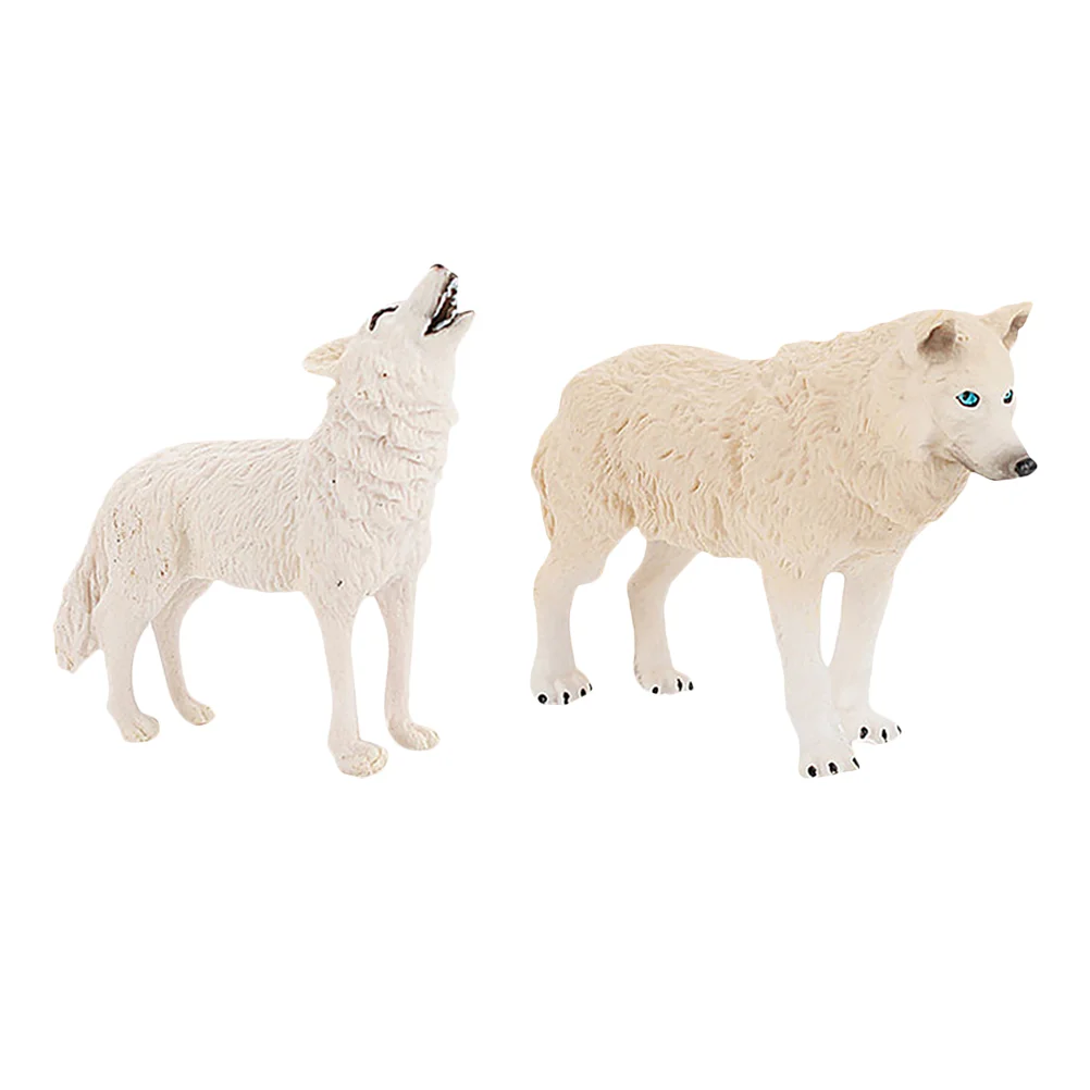 

Animal Model Figures Wolf Wild Figurines Figurine Kids Jungle Desktop Roaring Statues Educational Learning Zoo Animals Realistic