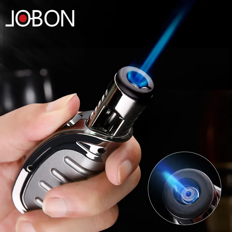 Jobon Gas Inflatable Windproof Creative Cigar Blue Flame Kitchen BBQ Lighter