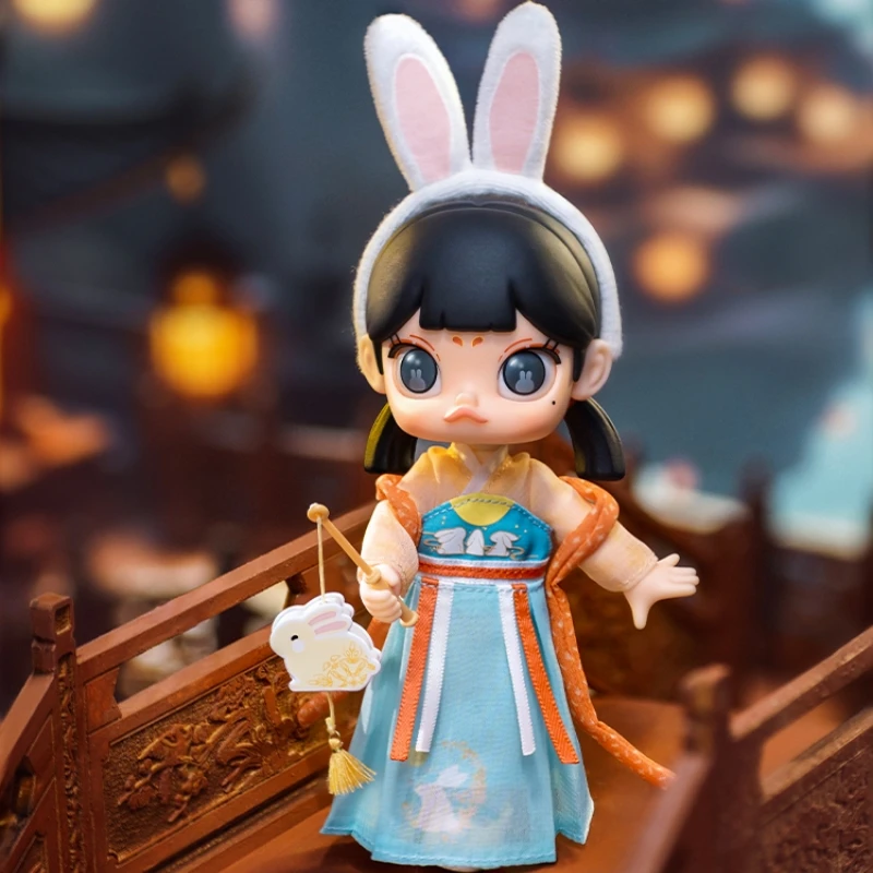 

Оригинальная аниме-фигурка Молли 13 см, освещение для сада, модель, кавайные девушки с кроликом, строительная кукла, рождественские подарки для детей