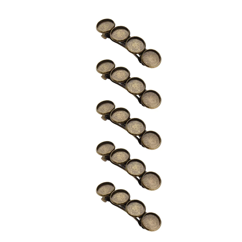 

Tray Bezel Hair Trays Pendant Clip Round Jewelry Making Blanks Photo Snap Blank Clips Barrettes Hairpin Barrette Bang Settings
