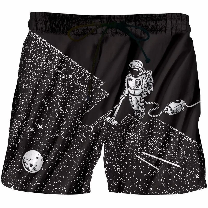 Летние мужские повседневные шорты пляжные с 3D принтом крутые плавки для серфинга
