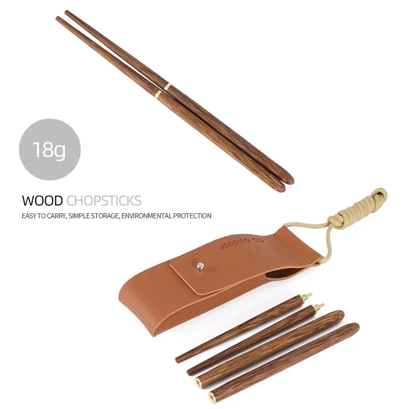 

Ultralight Folding Wooden Chopsticks Solid Portable Reusable Outdoor Camping BBQ Picnic Tableware Chop Sticks
