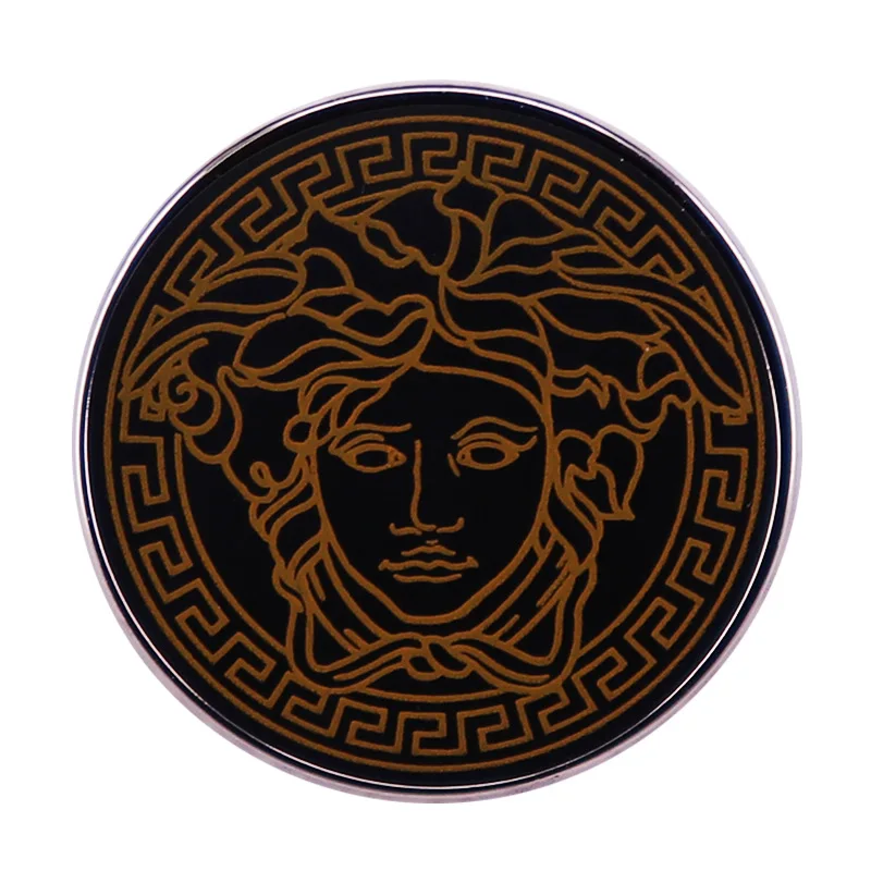 

The Gorgon of Ancient Greek Mythology Television Brooches Badge for Bag Lapel Pin Buckle Jewelry Gift For Friends