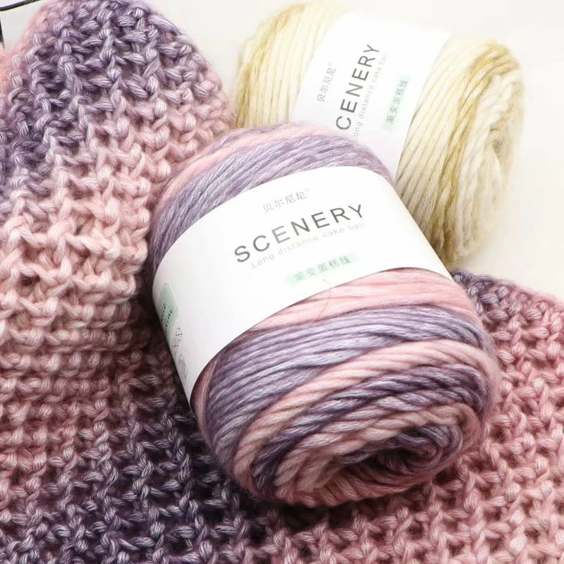 

Merino Yarn Worsted Lot Natural Wool Yarn for Knitting Sweater Blanket Crochet Yarn Melange 100g/pc