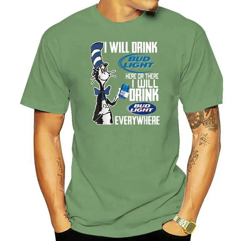 

Мужская футболка с надписью I-Will Drink Buds, черная футболка
