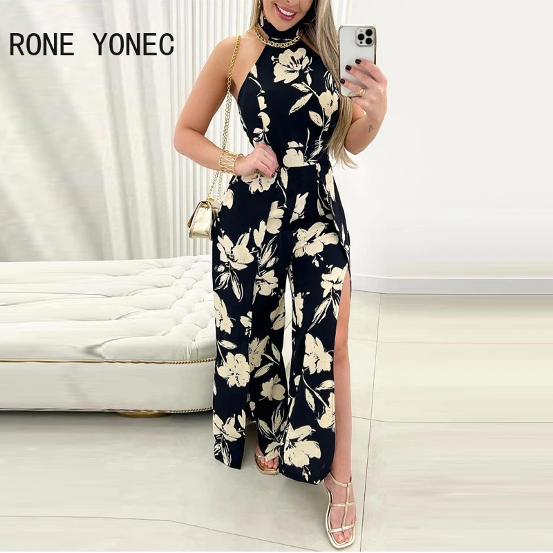 Женский ремень с лямкой на шее без рукавов со шнуровкой и принтом