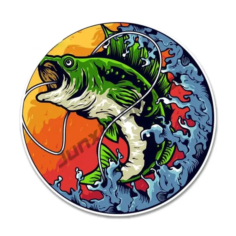 Наклейки на автомобиль с рыбой наклейки лобовое стекло водонепроницаемые