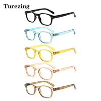turezing 5 pack reading glasses 2022 fashion men and women presbyopia optical eyeglasses with spring hinge hd diopter magnifier